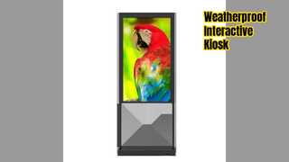 Estación de quiosco exterior segura con pantalla táctil de 55 pulgadas
