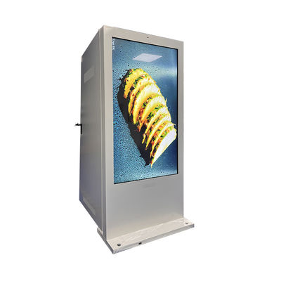 Pantalla táctil de 75 pulgadas, impermeable, señalización digital exterior para restaurantes