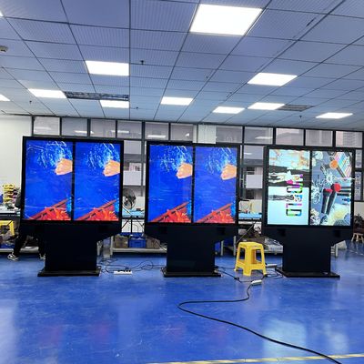 comprar 55-Inch Dual-Screen Side-By-Side Outdoor Waterproof High Brightness KFC / McDonald'S Menu Boards Fabricación en línea