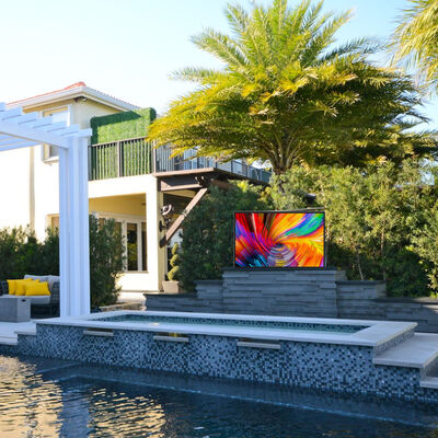 comprar Pantalla publicitaria LCD para exteriores de 55 pulgadas con brillo de 3000 nits, impermeable IP67 y vidrio antirreflejos Fabricación en línea