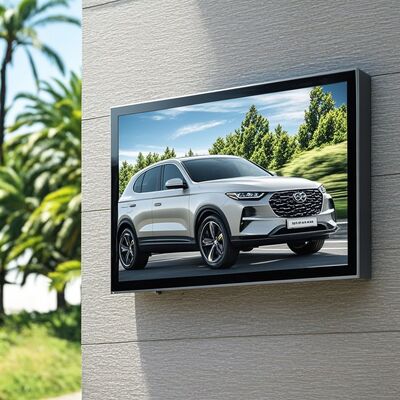 comprar Máquina de publicidad LCD para exteriores de 55 pulgadas con tecnología de laminación completa, brillo de 4000 nits y señalización digital impermeable IP67 Fabricación en línea