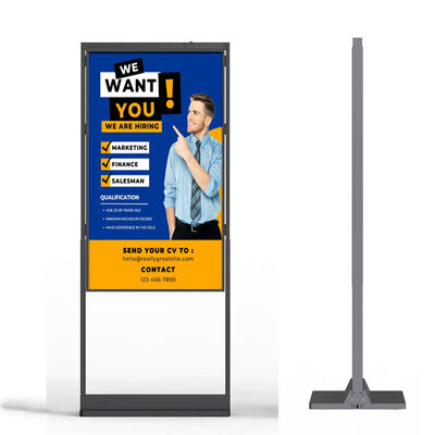 comprar Alta luminosidad de acero inoxidable de 3000 nits Android OS Digital Signage Kiosco de publicidad para uso interior y exterior Fabricación en línea