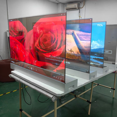 Display de pantalla OLED de 55 pulgadas Contraste 64x32 Blanco Azul Smart TV Monitor