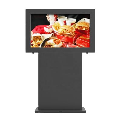 Cartelera digital para exteriores de 55 pulgadas IP65 impermeable con brillo de 3000 nits, máquina publicitaria LCD